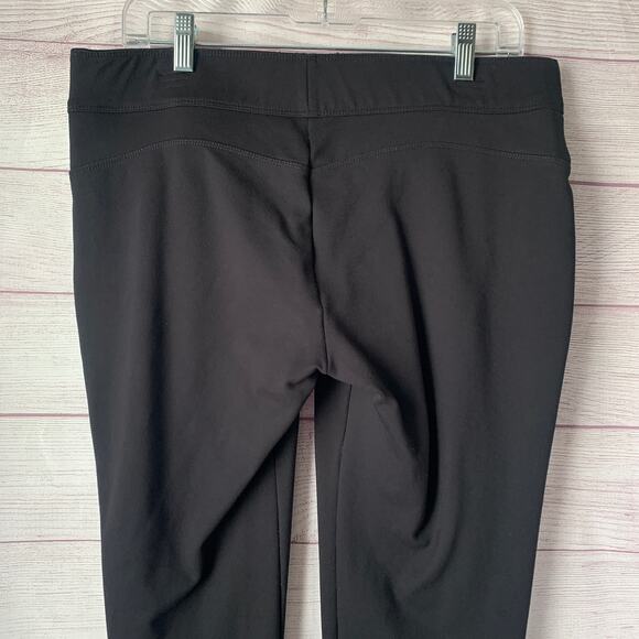 Luxe Slims Black Ankle Leggings Collant Sans Pieds Faux Pockets Size L (14-16) - Picture 5 of 14